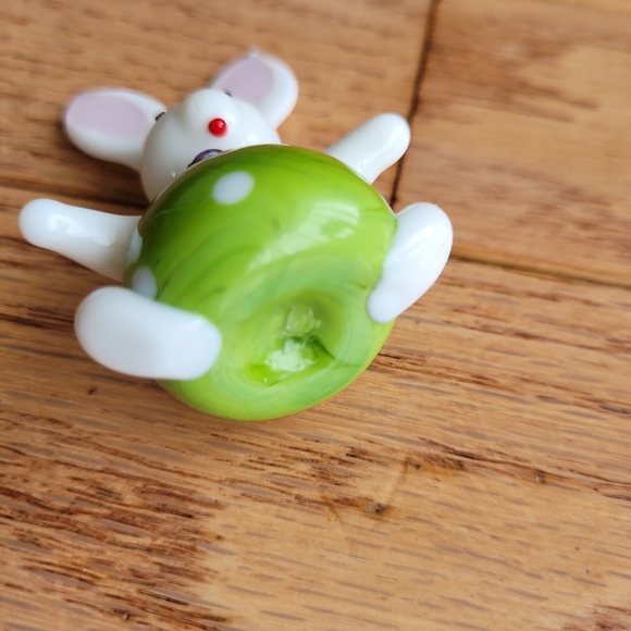 Bunny Rabbit Lapin Glass Figure Gift Easter - Picture 10 of 16